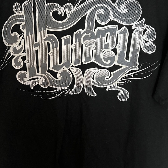 HURLEY BLACK awesome tee sz lg mens - Picture 4 of 4